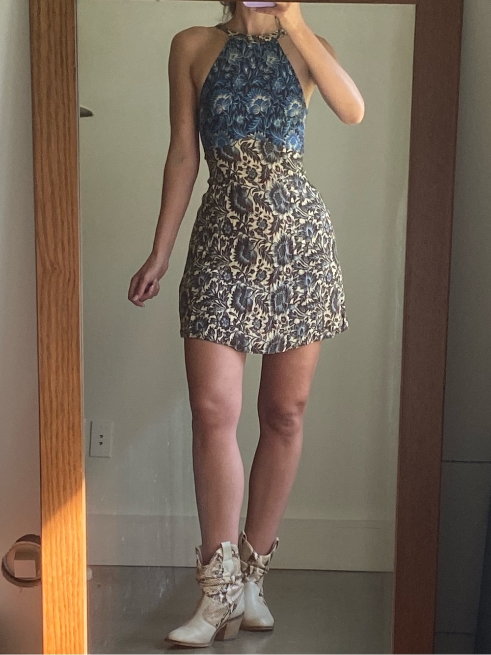 🦋 Halter Mini Dress